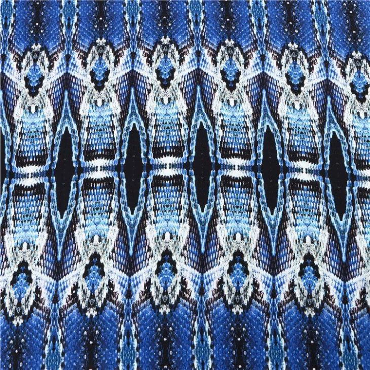 Nyomtatott selyem dupla Georgette szövet